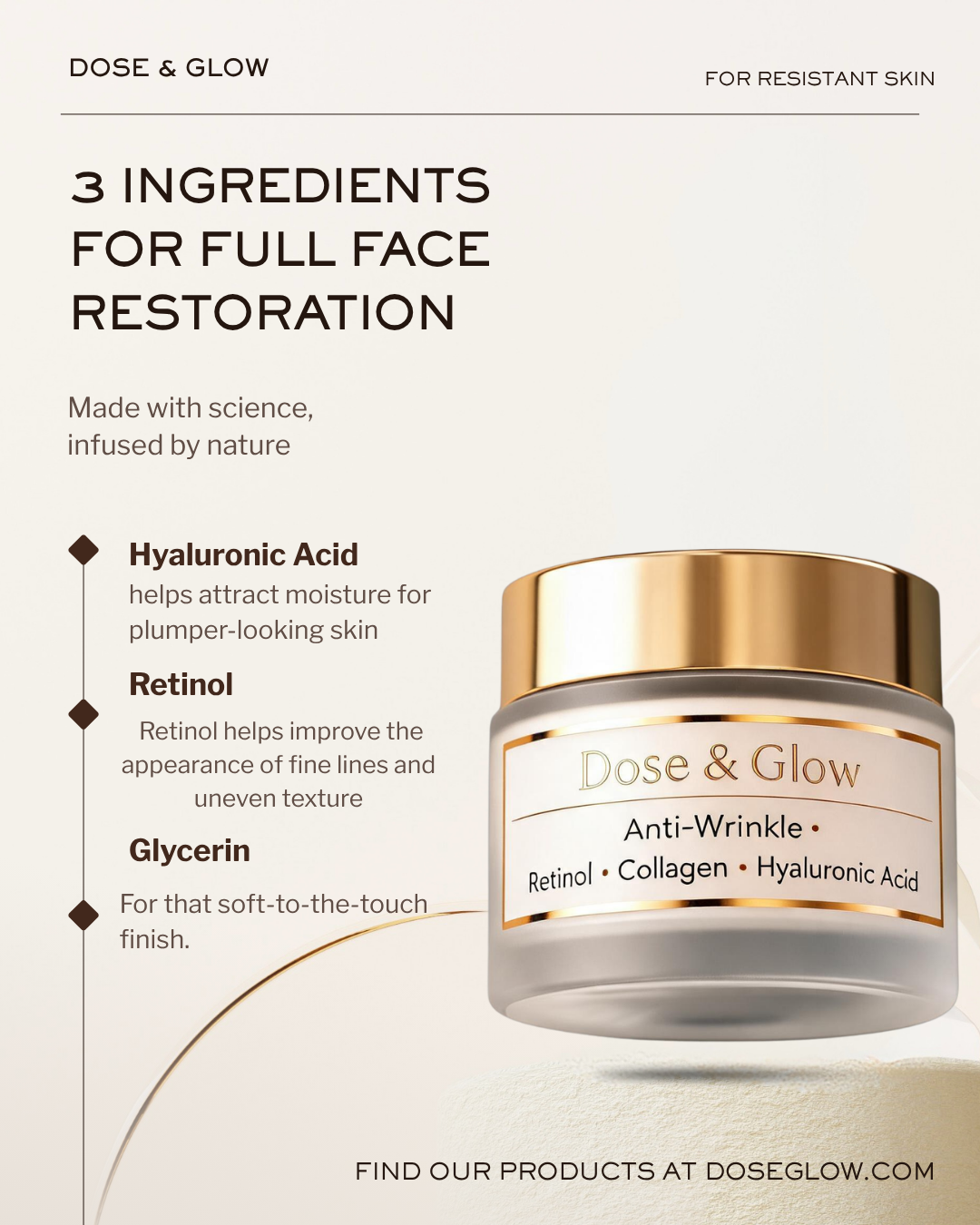 Anti-Wrinkle Retinol Cream 100 ml